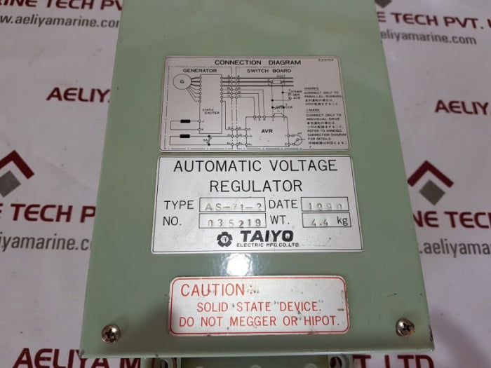 Taiyo Automatic Voltage Regulator As-71-2