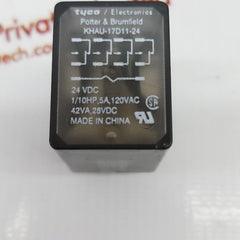 Lot Of 5X Tyco Electronics Khau-17D11-24 Coil Relay 42VA 28VDC