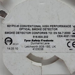 Tyco Safety 601Ph-m Tyco Safety 601Ph-m Optical Smoke Detector 516.600.202