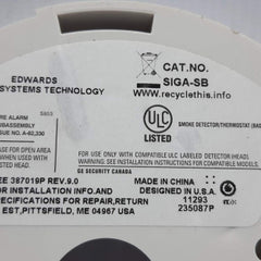 Est Siga-sb Detector Base 9301601977 See387019P Rev.9.0