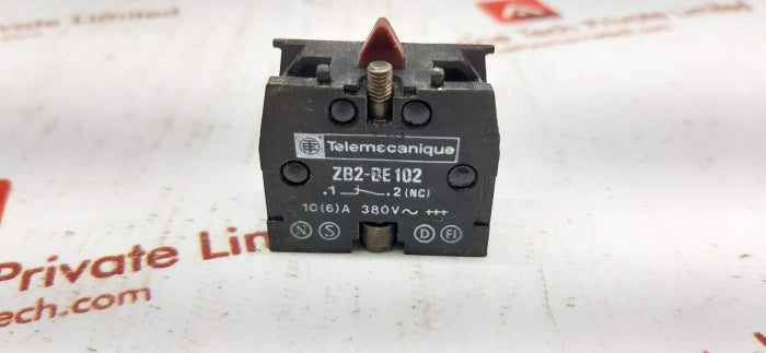 Telemecanique Zb2-be 102 Contact Block 10(6)A 380V~