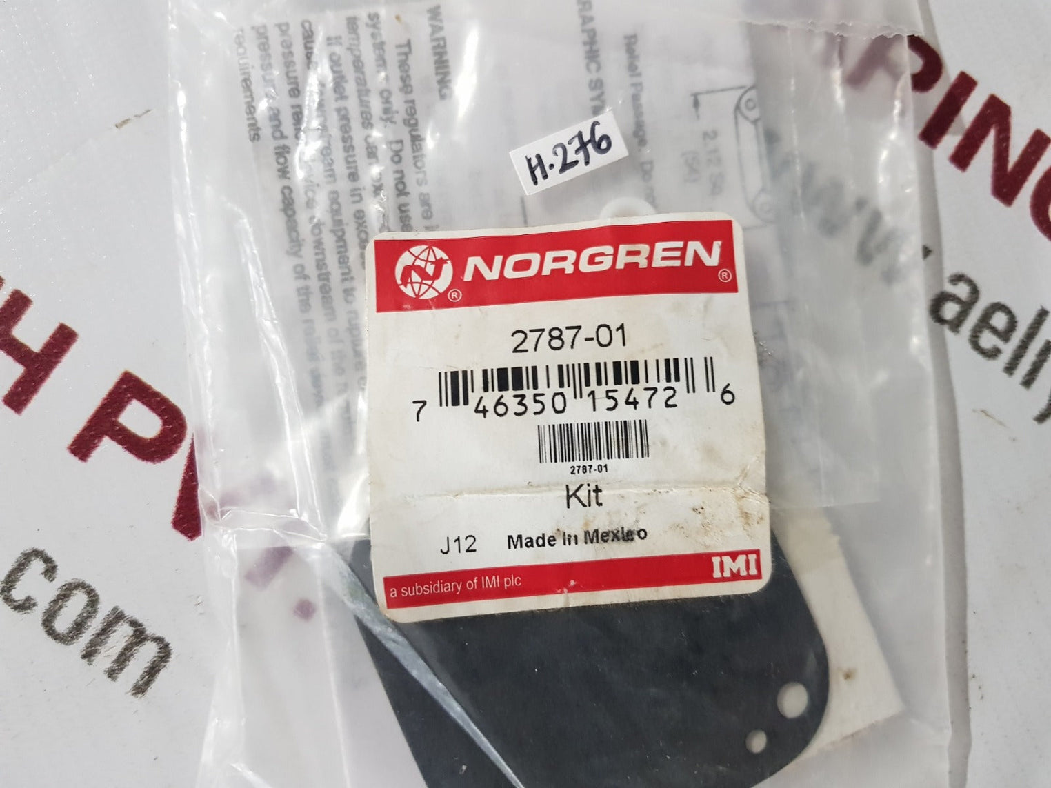 Norgren 2787-01 pressure regulator repair kit
