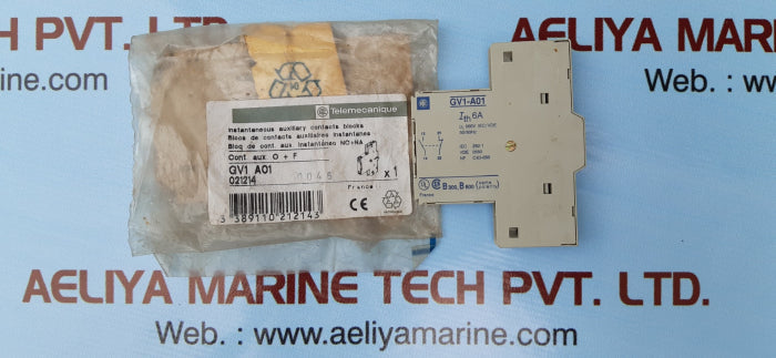 Telemecanique gv1-a01 auxiliary contact