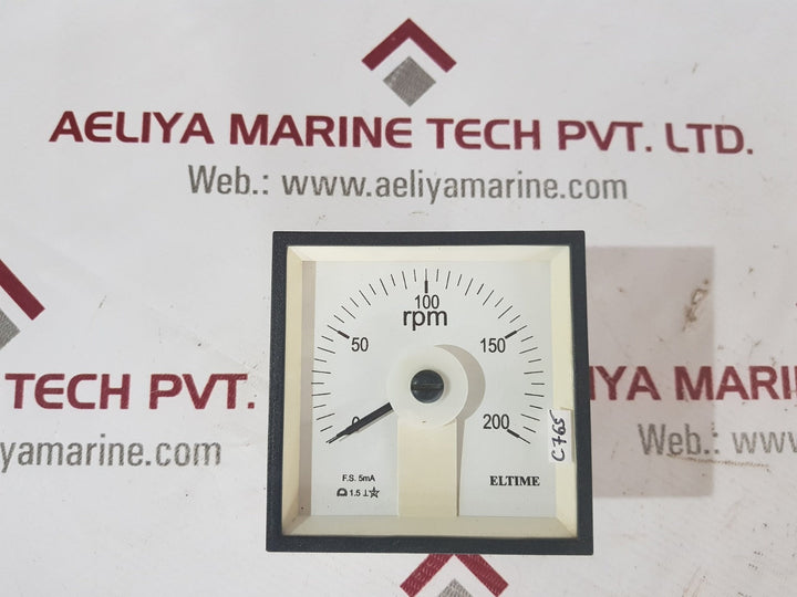 Eltime rpm meter 0-200