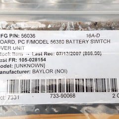 Baylor 56036 Ground Detection Printed Circuit Board