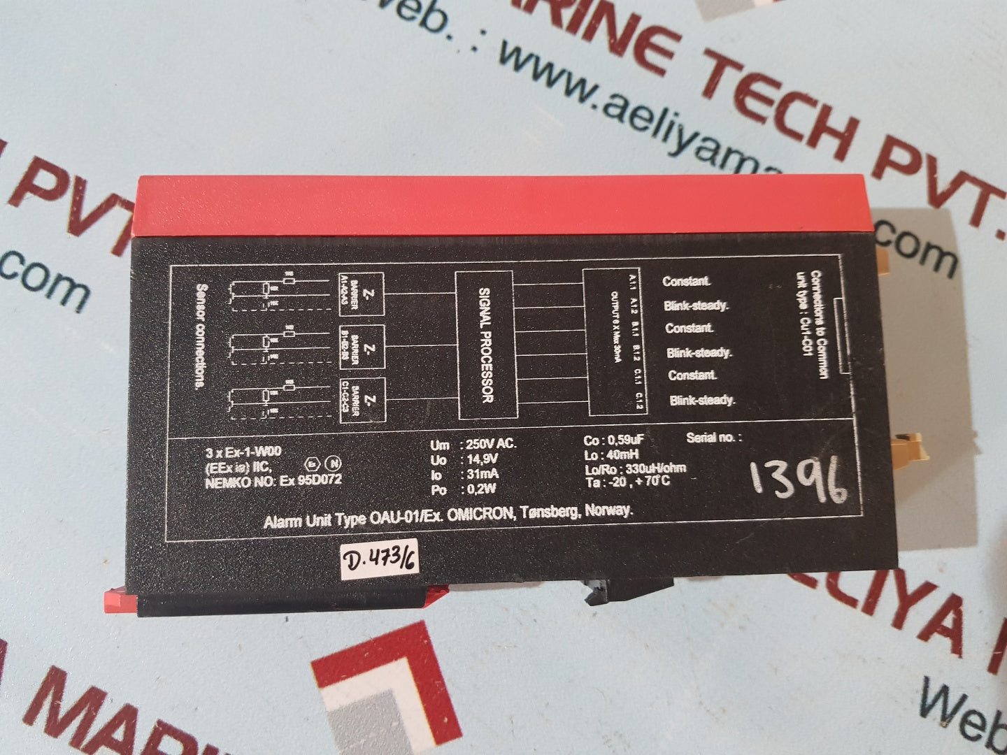 Omicron oau-01/ex alarm unit