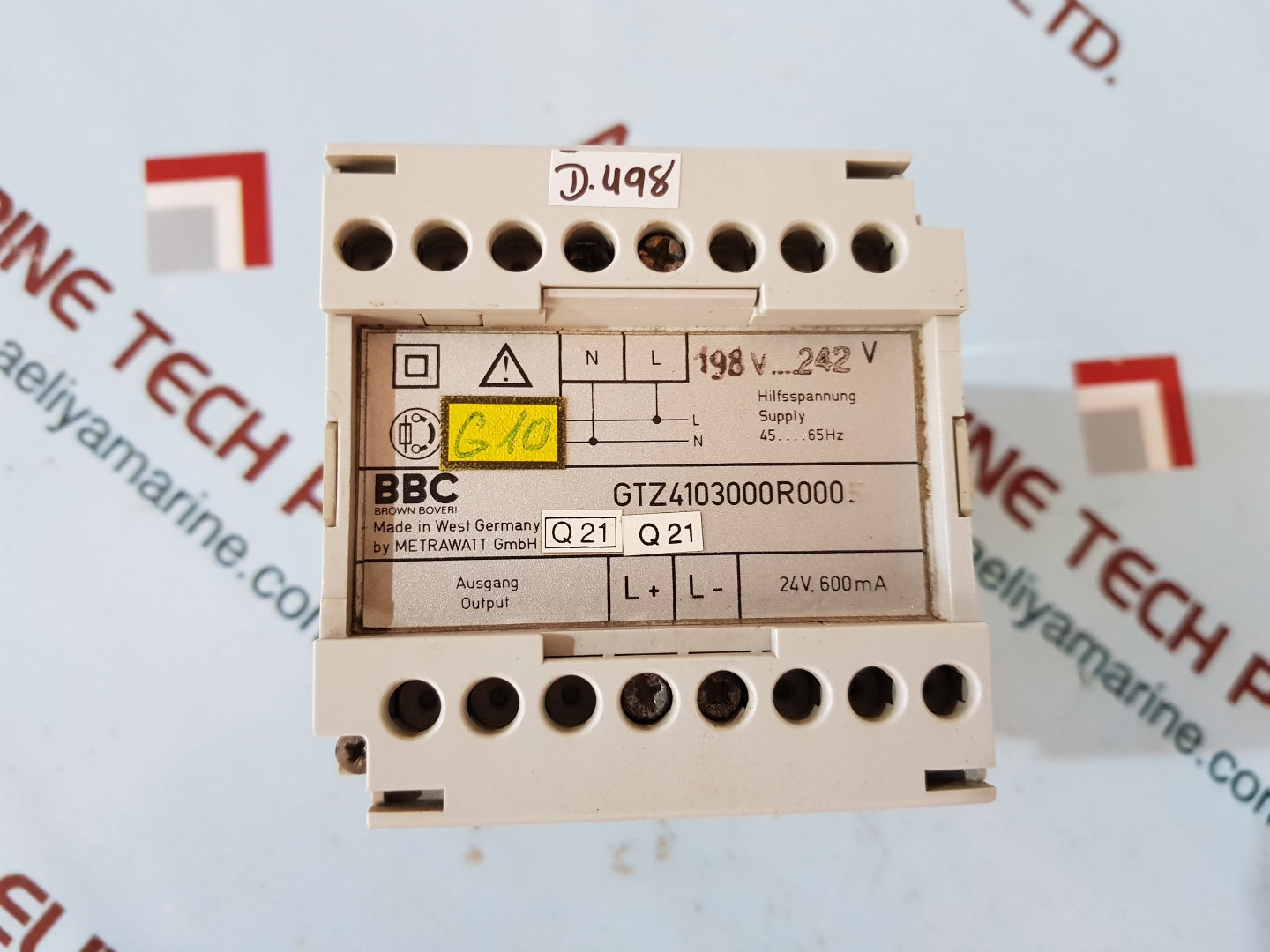 Bbc Brown Boveri Gtz4103000R000 Power Supply 198V/242V 45/65Hz