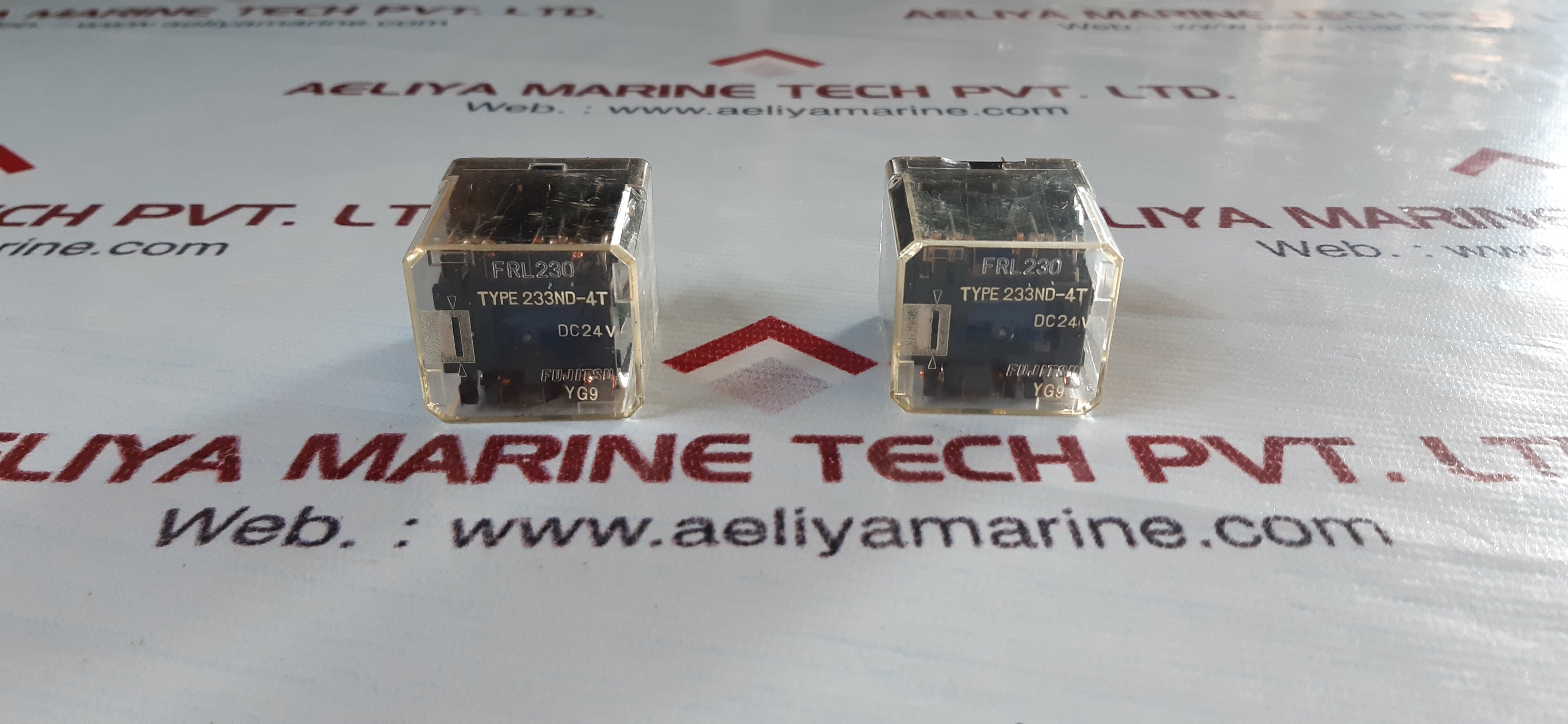 Lot of 3X Fujitsu 233ND-4T Relay FRL230 24V DC - Aeliya Marine Tech