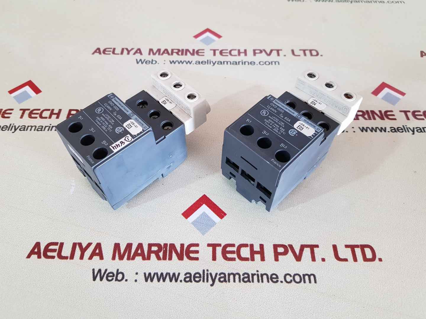 Lot of 5X Telemecanique gv2-g05 terminal tap block