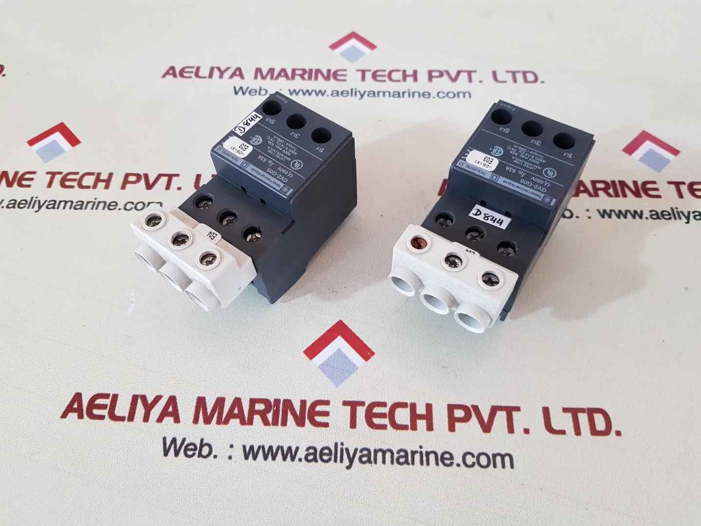 Lot of 5X Telemecanique gv2-g05 terminal tap block