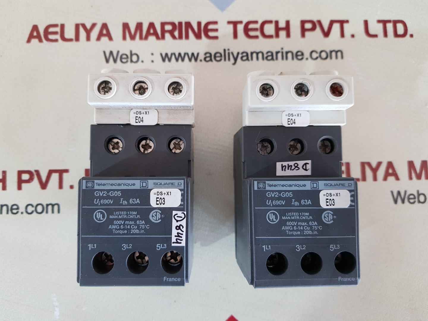 Lot of 5X Telemecanique gv2-g05 terminal tap block