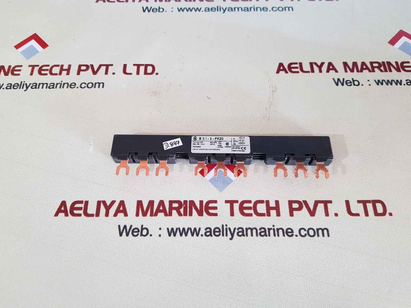 Lot of 4X Klockner moeller b3.1/3-pkz0 connector feeder terminal