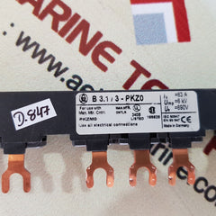 Lot of 4X Klockner moeller b3.1/3-pkz0 connector feeder terminal