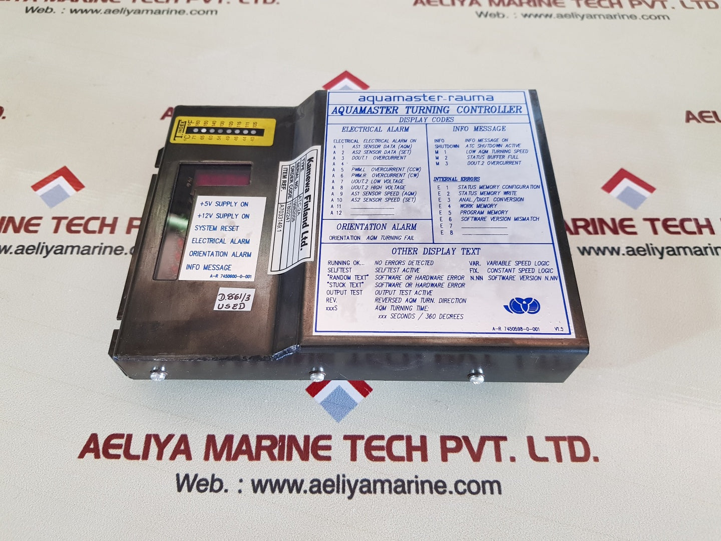 Kamewa Finland Atc-2A Aquamaster Turning Controller