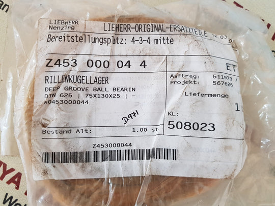 Liebherr z453000044 deep groove ball bearin