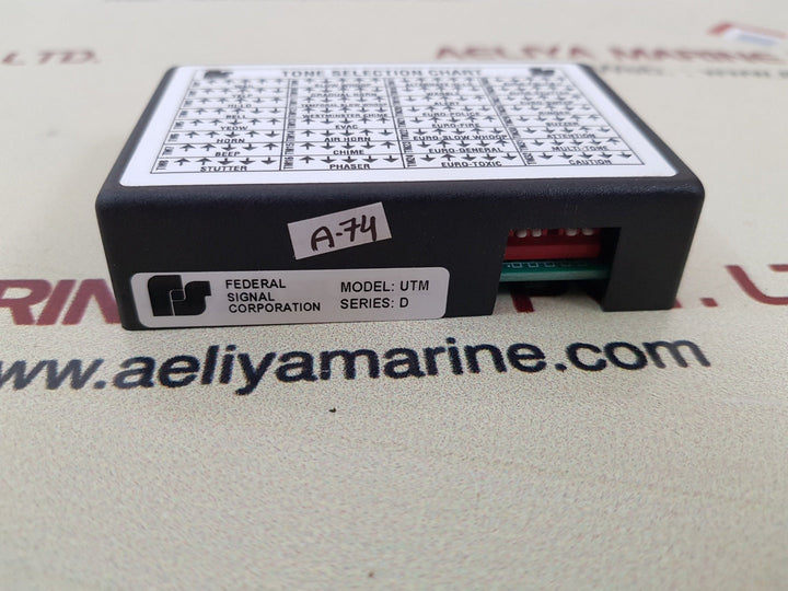 Federal signal utm universal tone module series D