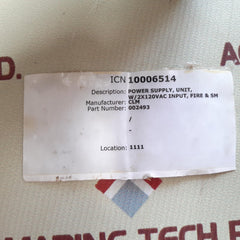 Consilium css 3300 power supply unit 002493