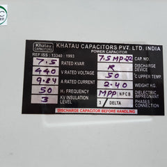 Khatau power capacitors 7.5mp 22
