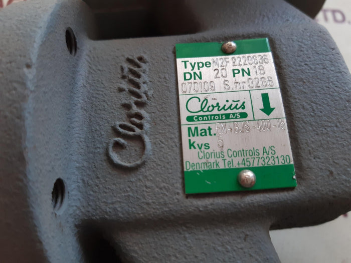 Clorius controls m2f 2220636 2-way control valve pn16 dn20