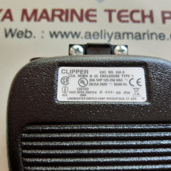 Clipper 632-s foot switch 125-250v 20a 1hp