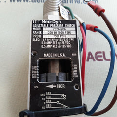 Itt neo-dyn 232p42c6 adjustable pressure switch 200-1000psig