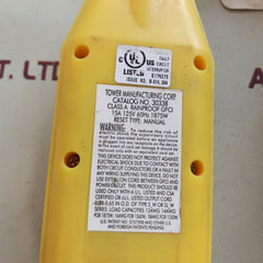 Tower 30338 straight blade portable gfci 15a 125v 60hz