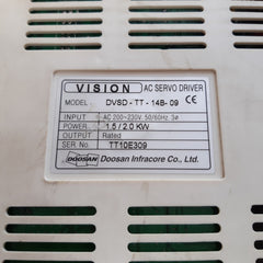 Doosan vision dvsd-tt-14b-09 ac servo driver