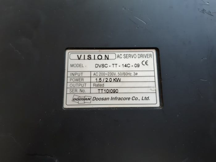 Doosan vision dvsc-tt-14c-09 ac servo driver ac 200~230v
