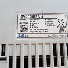 Ls sv040ig5a-4 variable frequency drive