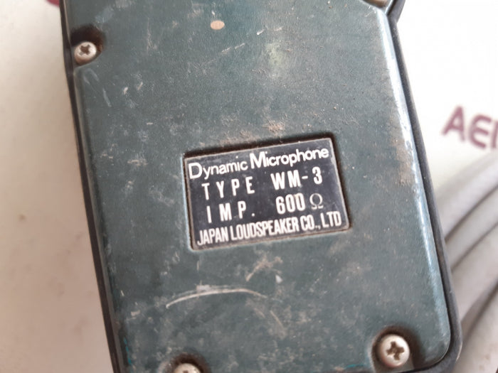 Japan loudspeaker wm-3 dynamic microphone 1.550