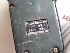 Japan loudspeaker wm-3 dynamic microphone 1.550