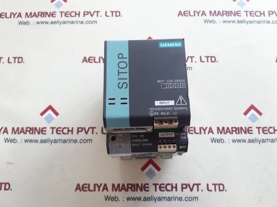 Siemens 6Ep1 334-3Ba00 Sitop Modular 10A 1/2Ph Power Supply