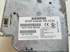 Siemens 6Ep1 334-3Ba00 Sitop Modular 10A 1/2Ph Power Supply