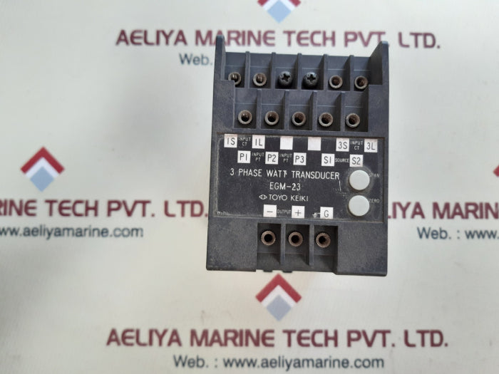 Toyo keiki egm-23 3 phase watt transducer class 0.5 2