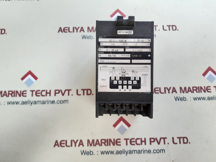 Toyo keiki egm-23 3 phase watt transducer class 0.5 2