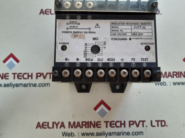 Yokogawa 237936 Insulation Resistance Monitor 500V