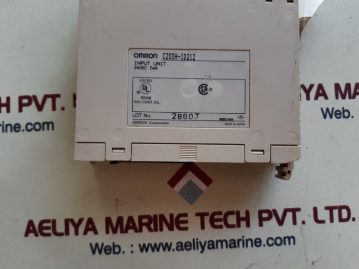 Omron C200H-id212 Input Unit 24Vdc 7Ma 2860J 00301010
