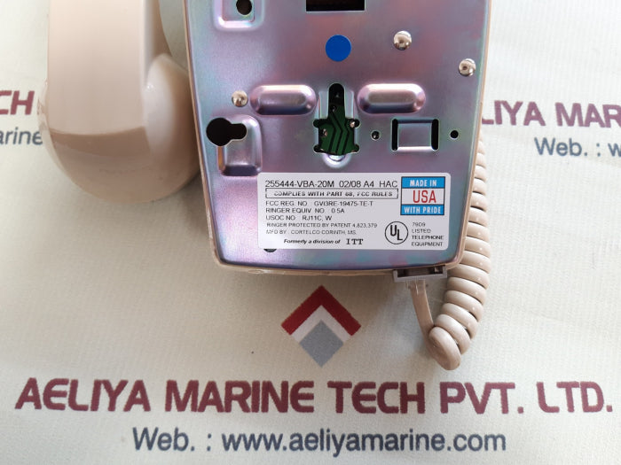 Cortelco 255444-vba-20m corded wall phone