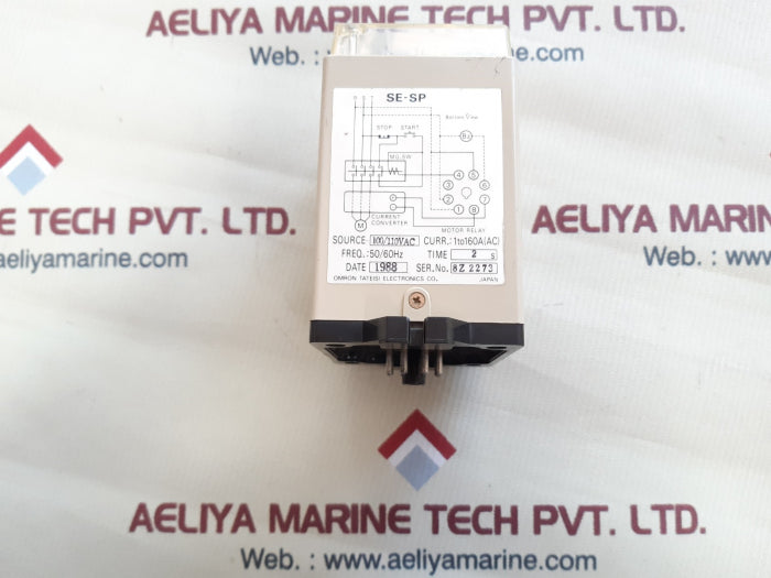 Omron Se-sp1 Motor Relay 100/110V 50/60Hz