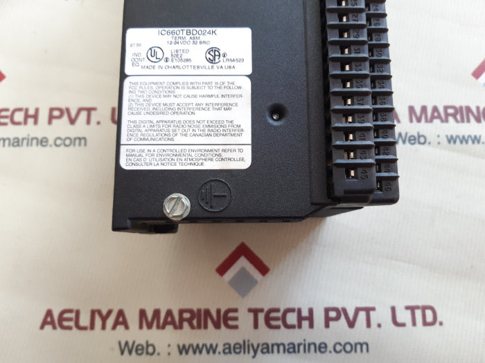 Ge fanuc ic660bbd024u genius input/output module ic660tbd024k