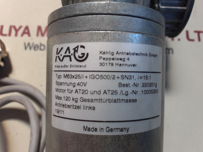 Kählig m63x25 / i servo motor