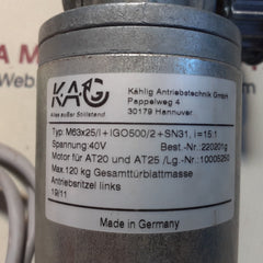 Kählig m63x25 / i servo motor