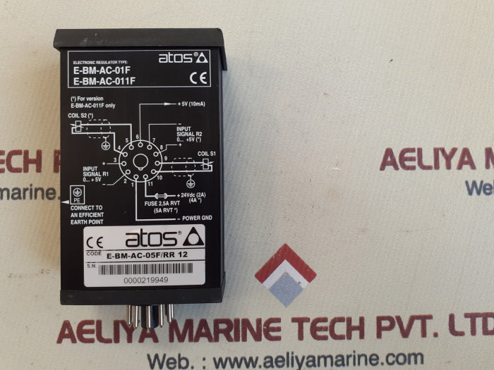 Atos e-bm-ac-05f/rr 12 electrical amplifier