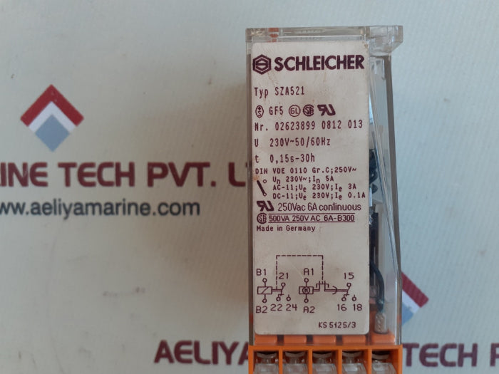 Schleicher sza521 timing relay