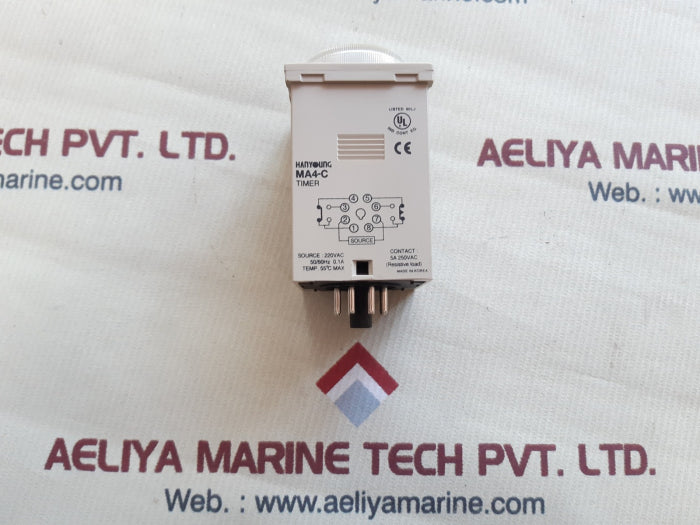 Hanyoung ma4-c multi timer 0.12sec~300hour 220vac