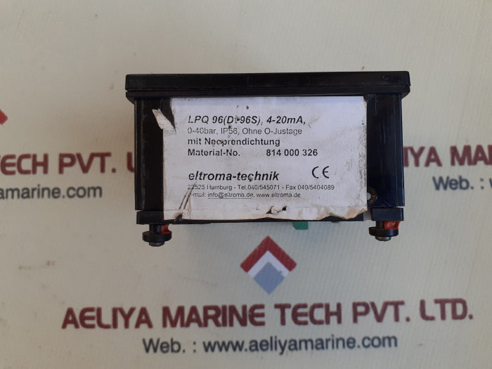 Eltroma lpq 96 dv96s bar meter