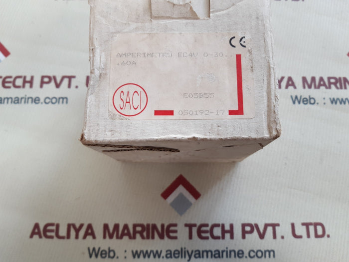 Saci ammeter ec4v 0-30 60a