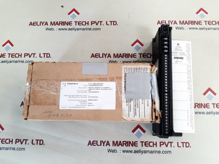 Ge Ic660tba026m Genius Terminal Module Analog Input 24/48vdc Class I Div 2