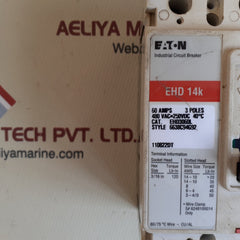 Eaton ehd 14k 3pole 60amp circuit breaker ehd3060l