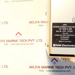 Sam electronics ge 3030 g 008 ups interconnection box rev 04